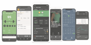 Fitness app interface overview